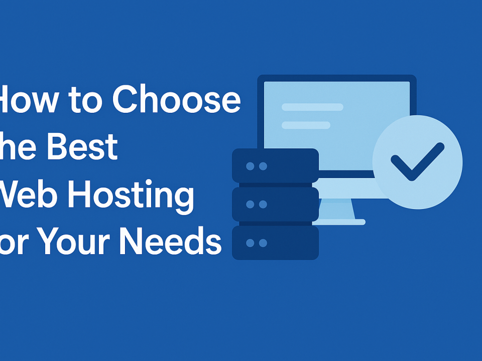 How to Choose the Best Web Hosting for Your Needs